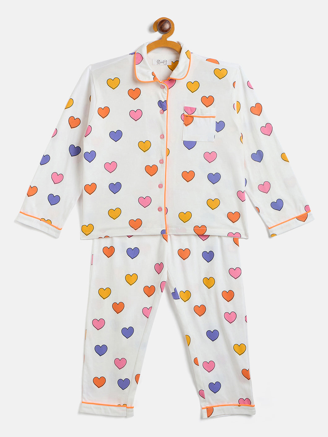 Girls Printed Pure Cotton Night suit